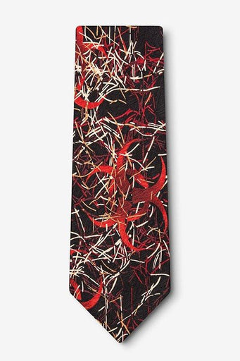 Infectious Awareables™ Anthrax Tie (black and red) | img_1 | Foxx Life Sciences Global | shopfls.com