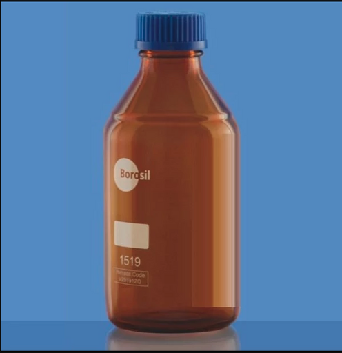 Borosil® Amber Reagent Glass Bottle with GL45 Screw Cap 2/CS - 3L | img_1 | Foxx Life Sciences Global | shopfls.com