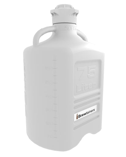 Brewtainers High Density Poly Ethylene (HDPE) 75L (21.0 Gal Max) Homebrew Yeast Container with leakproof Tight Sealed 120mm Cap | img_1 | Foxx Life Sciences Global | shopfls.com