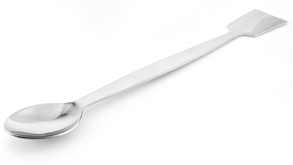 Scoop with Spatula, Polished Stainless Steel