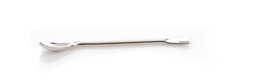 EZBio® Stainless Steel Offset Spoon - 304 SS - Steel Handle - 150mm - 5/PK | img_1 | Foxx Life Sciences Global | shopfls.com