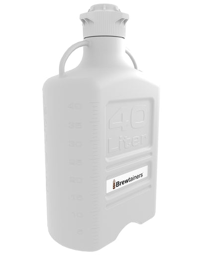 Brewtainers Polypropylene 40L (13.05 Gal Max) Homebrew Yeast Container with leakproof Tight Sealed 120mm Cap | img_1 | Foxx Life Sciences Global | shopfls.com