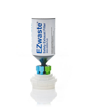 EZwaste® HPLC VersaCap®GL45 Solvent Waste Cap Assembly W/ Exhaust Filter, 6 X Ports OD Tube-3.2 mm (1/8