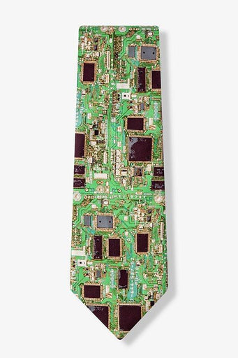 Motherboard II Tie  - LabRatGifts - 1