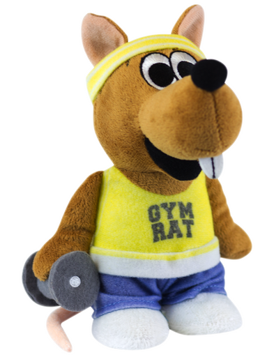 "Gym Rat" - Plush Toy - Gym Rat | img_1 | Foxx Life Sciences Global | shopfls.com