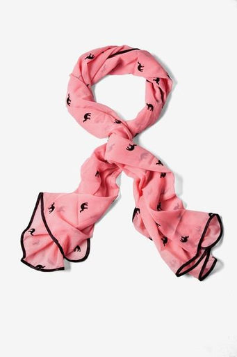 Velvet Camels Long Scarf Pink - LabRatGifts - 1