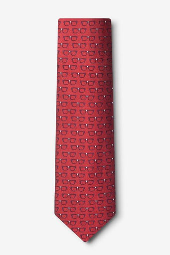 Four Eyes Tie - Red / Regular | img_1 | Foxx Life Sciences Global | shopfls.com