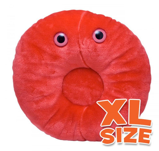 Red Blood Cell (Erythrocyte) XL Size - GIANTmicrobes® Plush Toy | img_1 | Foxx Life Sciences Global | shopfls.com