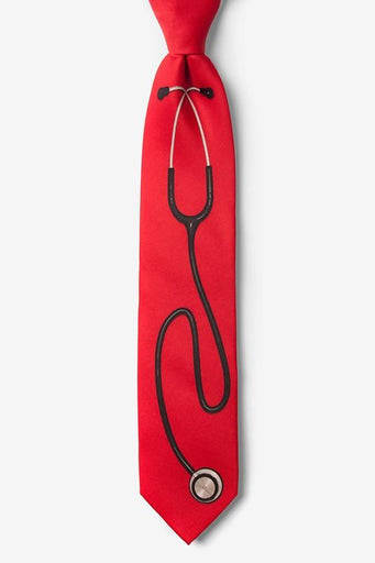 Stethoscope Tie | img_1 | Foxx Life Sciences Global | shopfls.com
