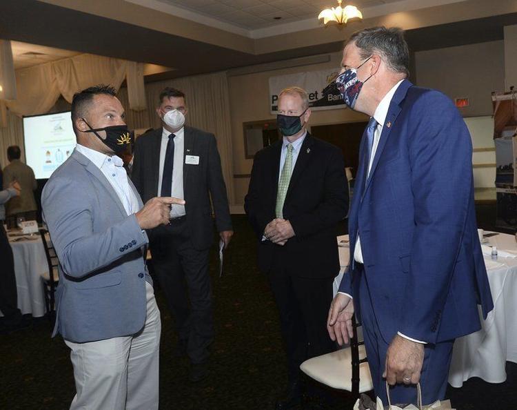 NH Governor Chris Sununu Speaks During Chamber Event