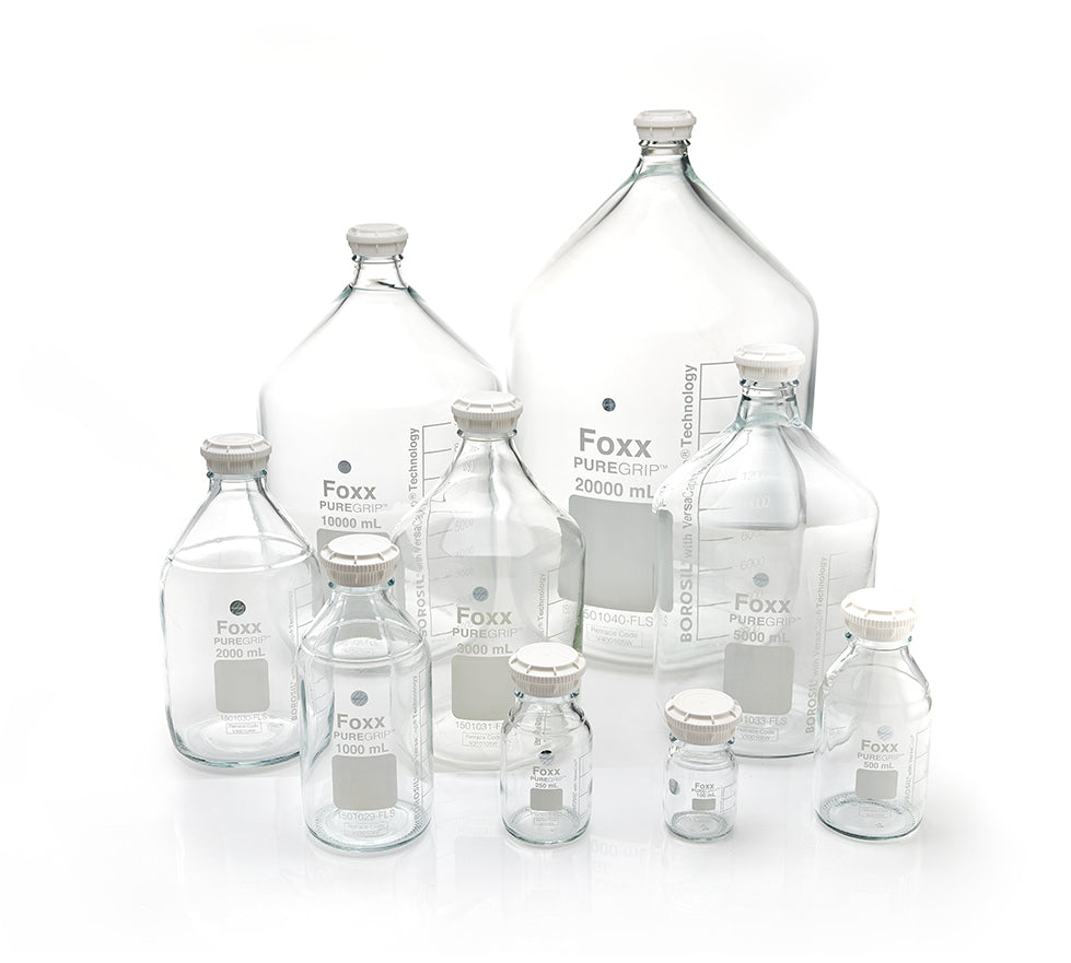 PUREGRIP® Glass Media Bottles