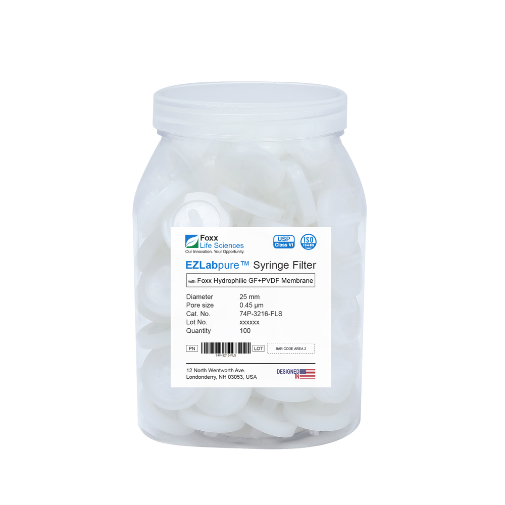 EZlabpure™ Glass Fiber (GF) Syringe Filters