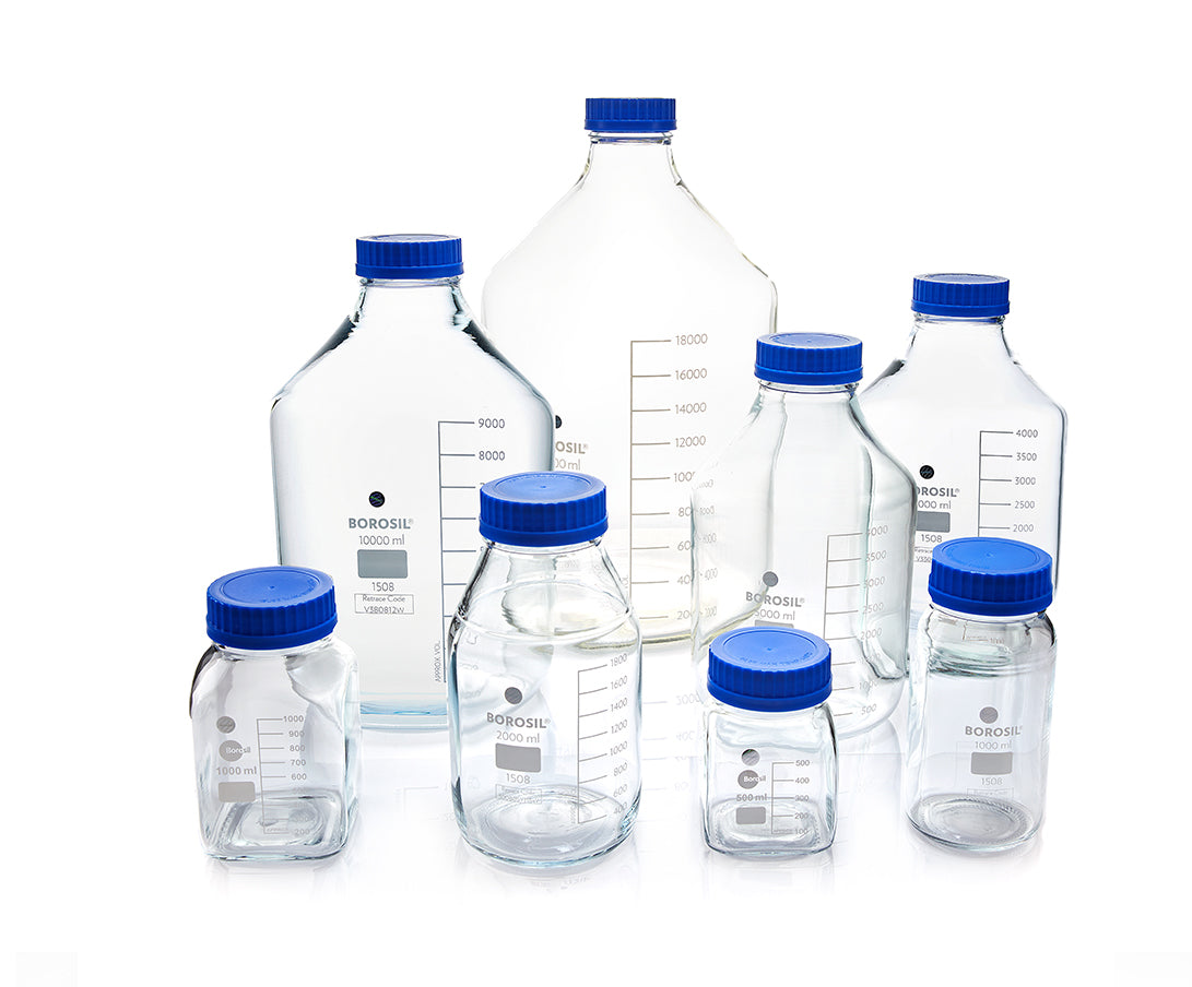 Borosil® Wide Mouth Glass Reagent Bottles