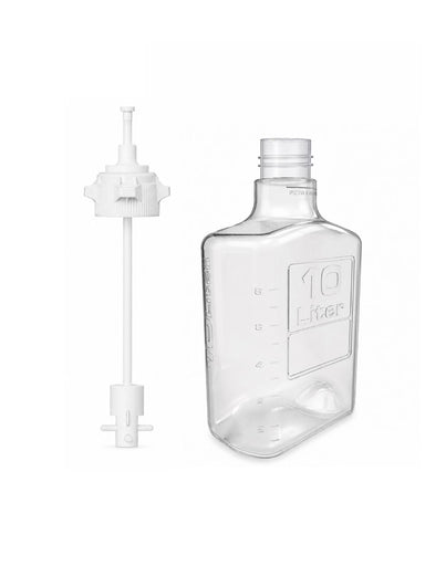 Vita Mixers™ 10L Rectangle Carboy, PC, with top-mounted Shaft