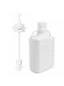 Vita Mixers™ 10L Rectangle Carboy, HDPE, with top-mounted Shaft
