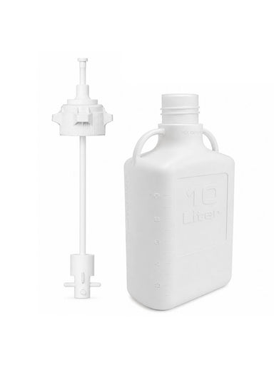 Vita Mixers™ 10L Rectangle Carboy, PP, with top-mounted Shaft