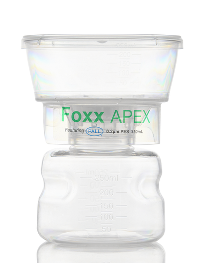 APEX™ Sterile Bottle Top Filter Unit, 0.2 µm PES Membrane, 250 mL – Pack of 12