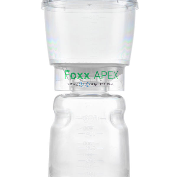 APEX™ Sterile Disposable Bottle Top Vacuum Filter Units with 0.2 µm Sterilizing PES Membrane, 500 mL, 12/CS