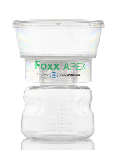 APEX™ Sterile Bottle Top Filter Unit, 0.45 µm PES Membrane, 250 mL – Pack of 12