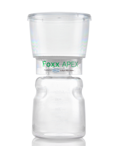 APEX™ Sterile Bottle Top Filter Unit, 0.45 µm PES Membrane, 500 mL – Pack of 12