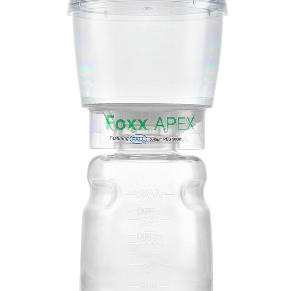 APEX™ Sterile Disposable Bottle Top Vacuum Filter Units with 0.45 µm PES Membrane for Prefiltration or Clarification, 500 mL, 12/CS