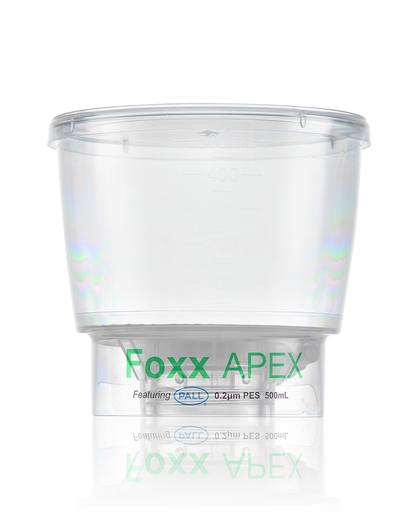 APEX™ Sterile Bottle Top Filter, 0.2 µm PES Membrane, 500 mL – Pack of 24