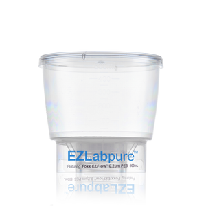EZLabpure™ Sterile Disposable Bottle Top Vacuum Filters with 0.2 µm Sterilizing PES Membrane, 500 mL, 24/CS
