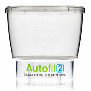 Autofil® 2 Bottle Top Filtration, Funnel Only, 500 mL, 0.22 µm PES, Sterile, 12/cs