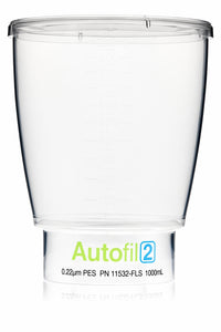 Autofil® 2 Bottle Top Filtration, Funnel Only, 1L, 0.22 µm PES, Sterile, 12/cs