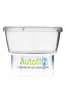Autofil® 2 Bottle Top Filtration, Funnel Only, 250 mL, 0.10 µm PES, Sterile, 12/cs
