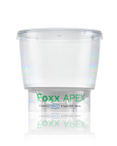 APEX™ Sterile Bottle Top Filter, 0.1 µm PES Membrane, 500 mL – Pack of 24