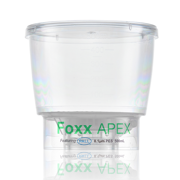 APEX™ Sterile Disposable Bottle Top Vacuum Filters with 0.1 µm PES Membrane for Mycoplasma Removal, 500 mL, 24/CS