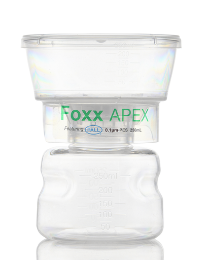 APEX™ Sterile Bottle Top Filter Unit, 0.1 µm PES Membrane, 250 mL – Pack of 12