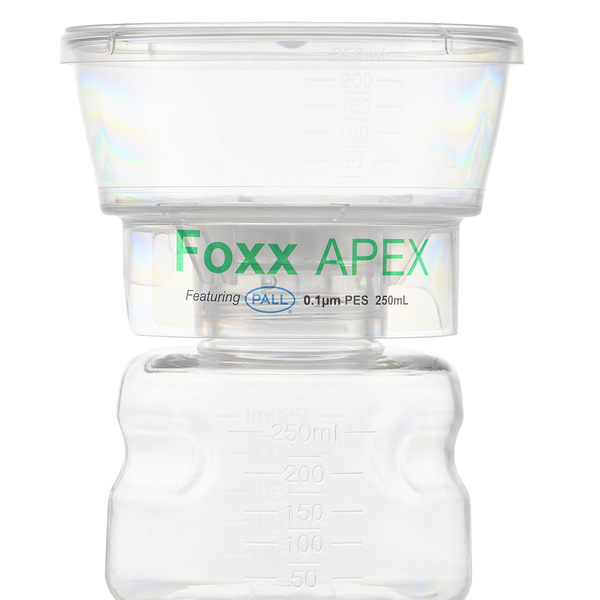 APEX™ Sterile Disposable Bottle Top Vacuum Filter Units with 0.1 µm PES Membrane for Mycoplasma Removal, 250 mL, 12/CS