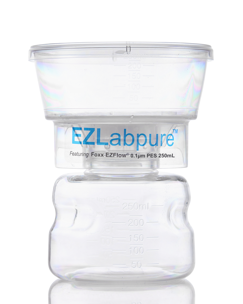 EZLabpure™ Sterile Disposable Bottle Top Vacuum Filter Units with 0.1 ...