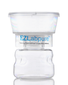 EZLabpure™ Sterile Disposable Bottle Top Vacuum Filter Units with 0.1 µm PES Membrane for Mycoplasma Removal, 250 mL, 12/CS