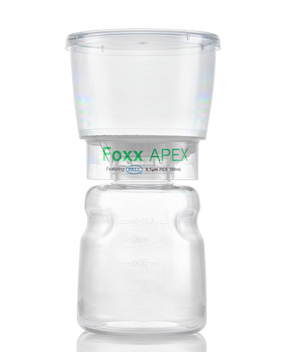 APEX™ Sterile Bottle Top Filter Unit, 0.1 µm PES Membrane, 500 mL – Pack of 12