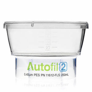 Autofil® 2 Bottle Top Filtration, Funnel Only, 250 mL, 0.45 µm PES, Sterile, 12/cs