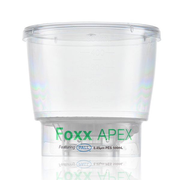 APEX™ Sterile Disposable Bottle Top Vacuum Filters with 0.45 µm PES Membrane for Prefiltration or Clarification, 500 mL, 24/CS