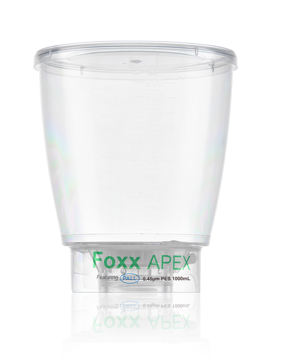 APEX™ Sterile Bottle Top Filter, 0.45 µm PES Membrane, 1,000 mL – Pack of 24