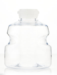 EZBio®pure Titanium Round Bottle, PETG, 1L, GL45 Neck with Cap, Sterile