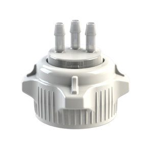 Open Top VersaCap® 53B with Molded 3x 1/4" HB Adapter