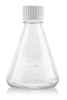 EZBio®pure 500mL Erlenmeyer Flask, PC, Flat Base, VersaCap® 38-430, Non-Sterile