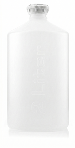 EZBio®pure S Bottle, 2L, GL45 VersaCap, Individually Double Bagged, Sterile