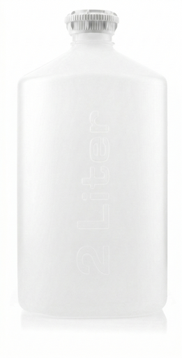 EZBio®pure S Bottle, 2L, GL45 VersaCap, Individually Double Bagged, Sterile