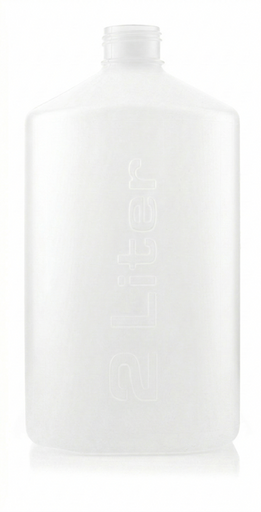 EZBio®pure S Bottle, 2L, No Cap, Mutually Double Bagged, Non-Sterile