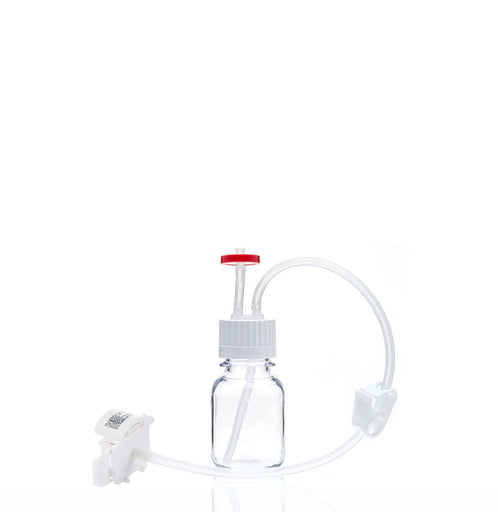 EZBio® MTO 125mL Bottle Assembly with molded Silicone Adapter, 38-430 VersaCap®, 10/CS