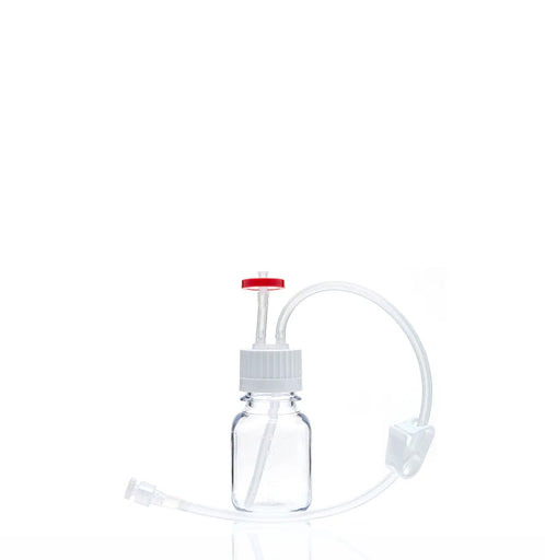EZBio® MTO 125mL Bottle Assembly with molded Silicone Adapter, 38-430 VersaCap®, 10/CS