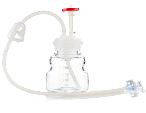 EZBio®pure TR MTO 125mL Bottle Assembly with molded Silicone Adapter, GL45 VersaCap®, 10/CS