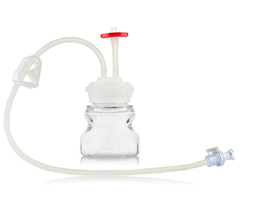EZBio®pure TR MTO 125mL Bottle Assembly with molded Silicone Adapter, GL45 VersaCap®, 10/CS